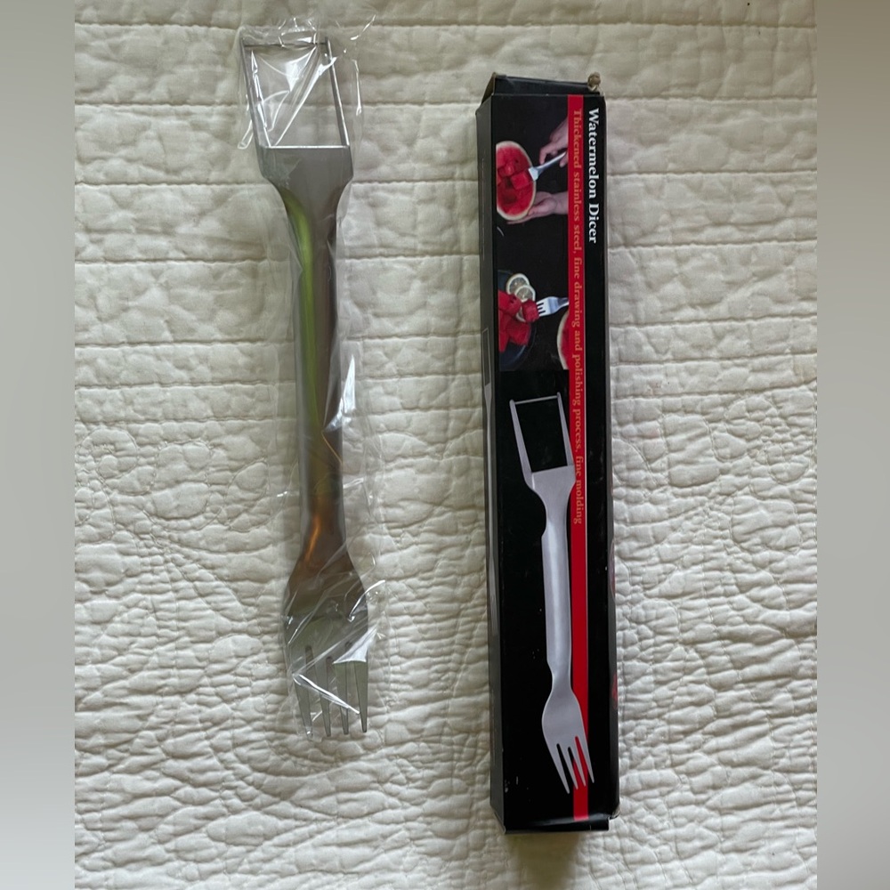 Watermelon Slicer and Fork Combo